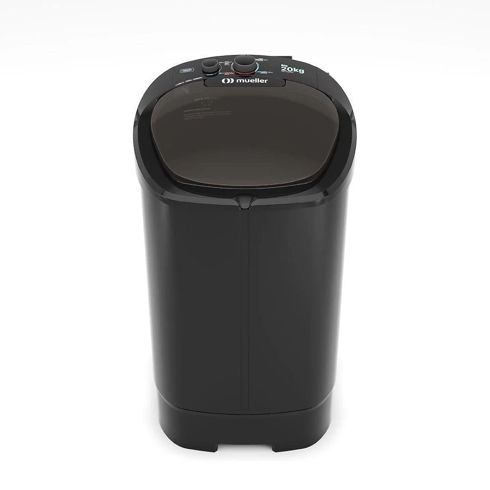 Tanquinho Mueller Big 20kg Lavadora com Sistema de Drenagem Preto 220V