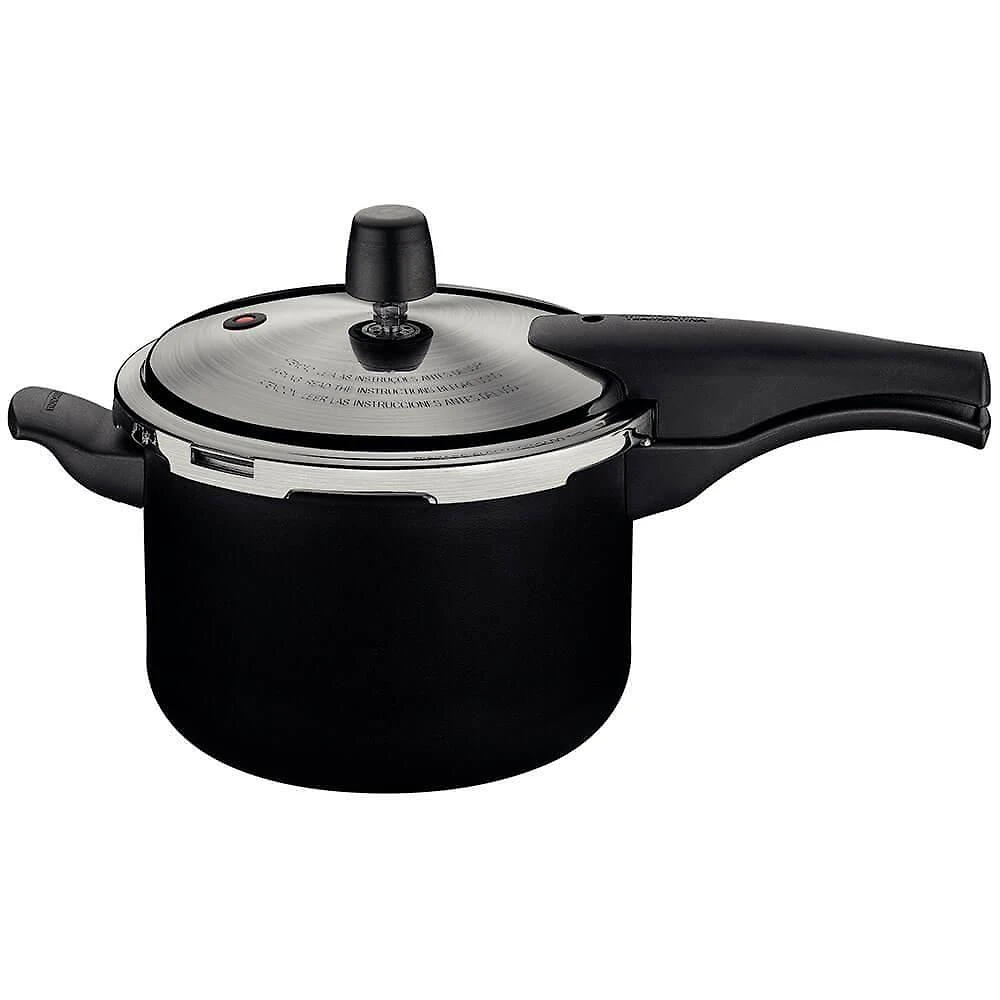 Panela De Pressão Tramontina Vancouver Effect Revestimento Antiaderente Starflon Max Preto 20cm 4,5l