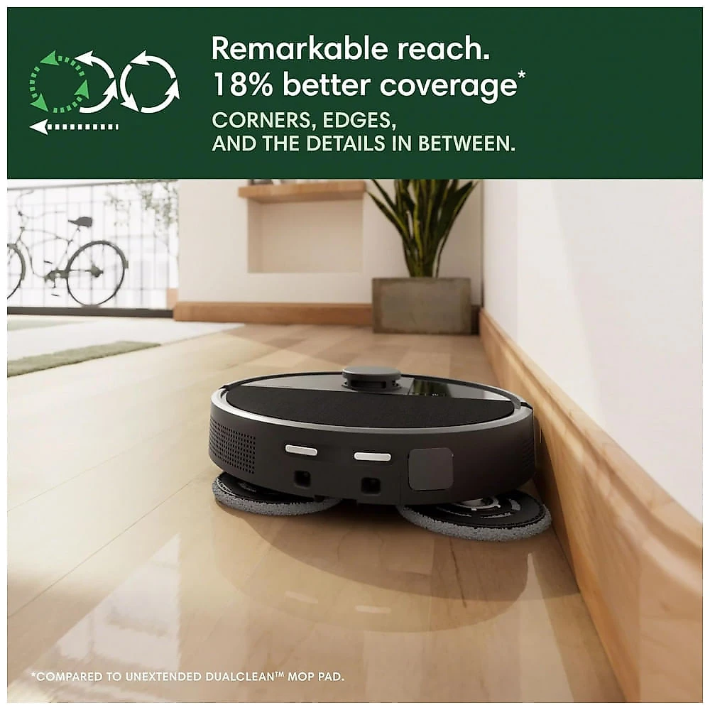 Robô Aspirador iRobot Roomba Plus 505X Combo Aspiração e Esfregão AutoWash Dock LiDAR Preto