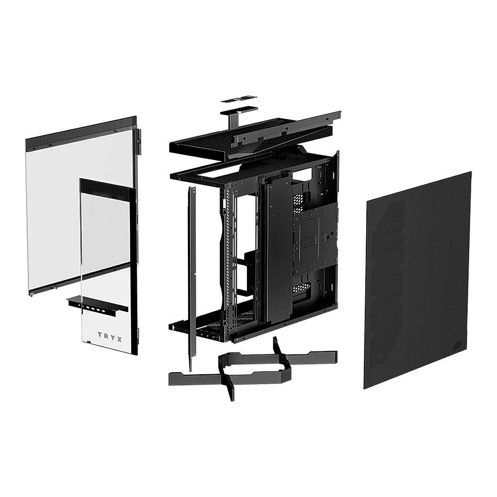 Gabinete Gamer TRYX Luca L70, Full-Tower, E-ATX, com Vidro Temperado, Preto, Sem Fonte - C-L700N-NN0H-G0K