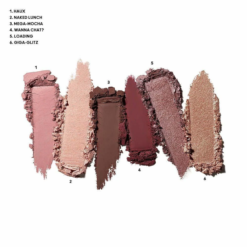 Paleta de sombras mac connect in colour eye shadow palette embedded in burgundy 1 un