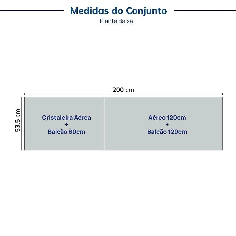 Cozinha Modulada 4 Pçs com Tampo com Cristaleira Marselha Cabecasa Madeiraoriginals Branco/Calcare