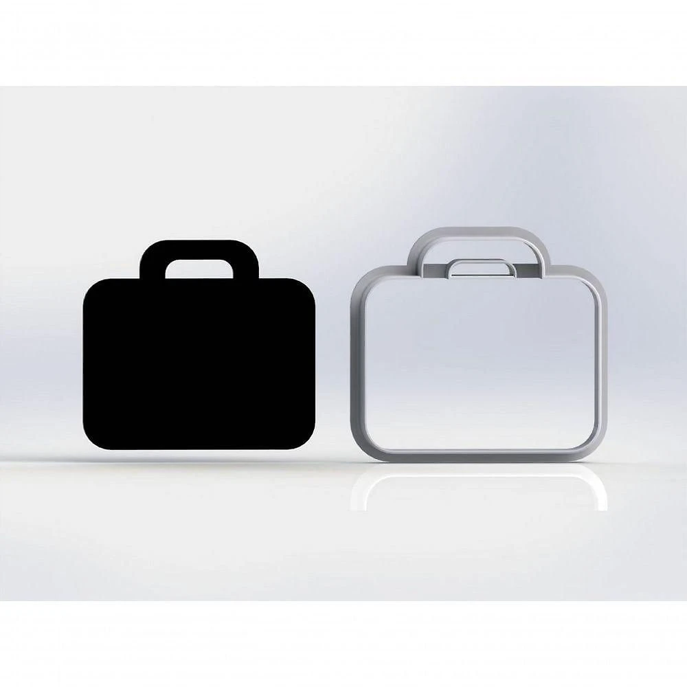 Cortador Mala Maleta Viagem Chefinho Plastico PLA 6CM HB Formas e Cortadores
