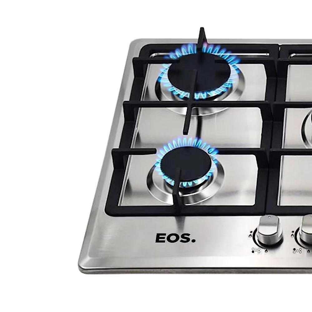Fogão Cooktop Inox A Gás 5 Bocas 1 Dupla Ecg05 Bivolt - Eos B163916 Bivolt
