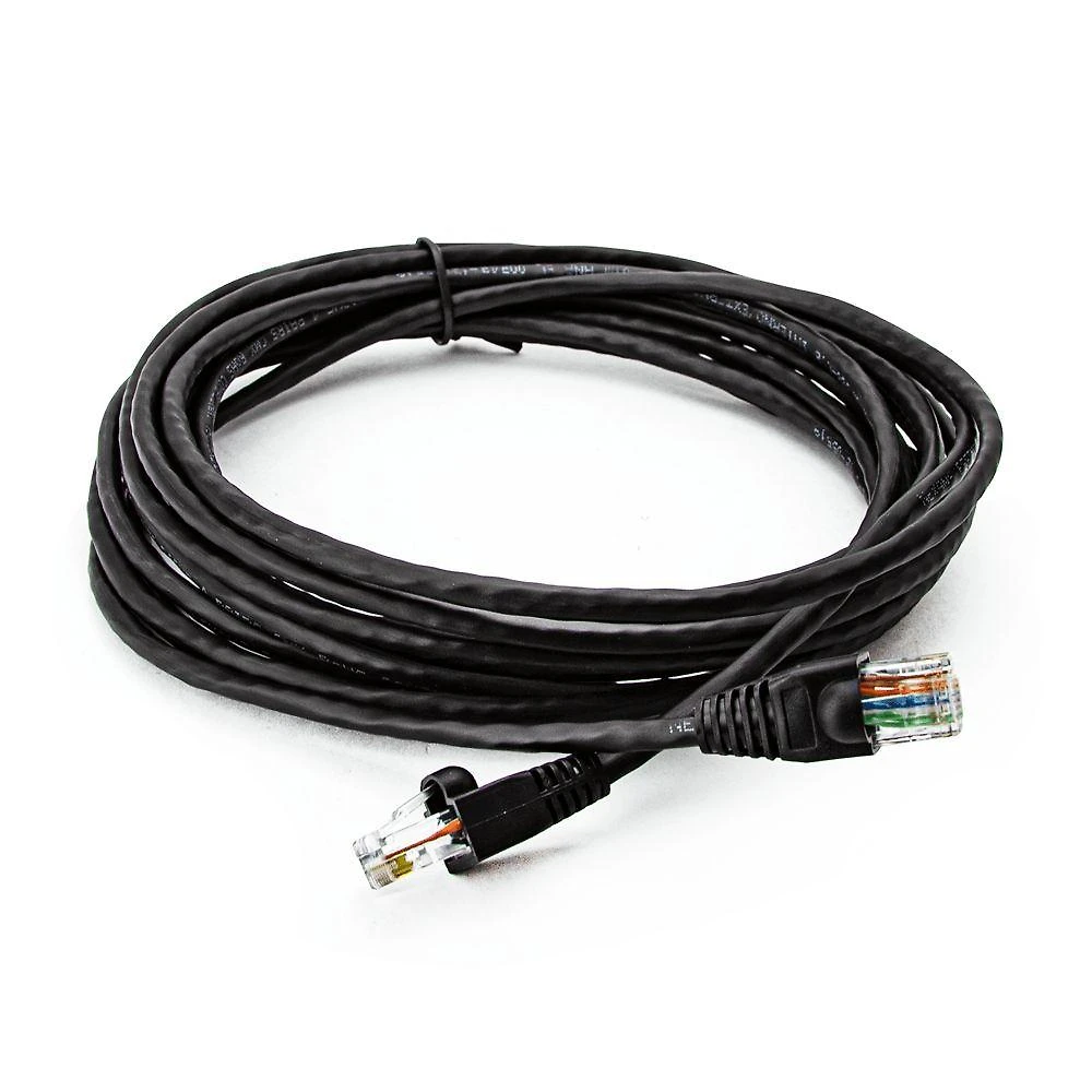 Cabo De Rede Nexans Cat5e Montado Preto - 2 Metros