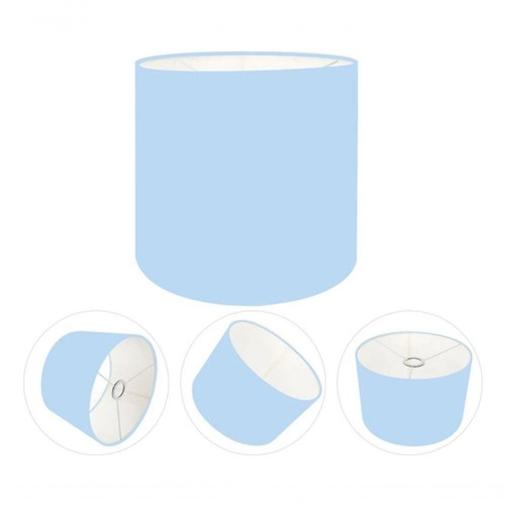 Cúpula Abajur Cilíndrica Cp-7010 ø25x25cm Azul Bebê