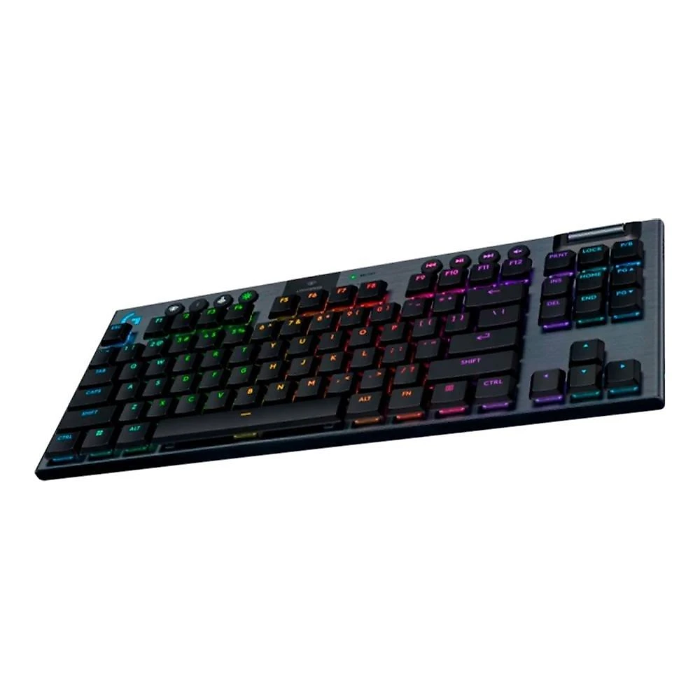 Teclado Mecânico Gamer Sem Fio Logitech G915 X Lightspeed, Design TKL RGB Lightsync, USB ou Bluetooth e Switch GL Tactile, Preto - 920-012715