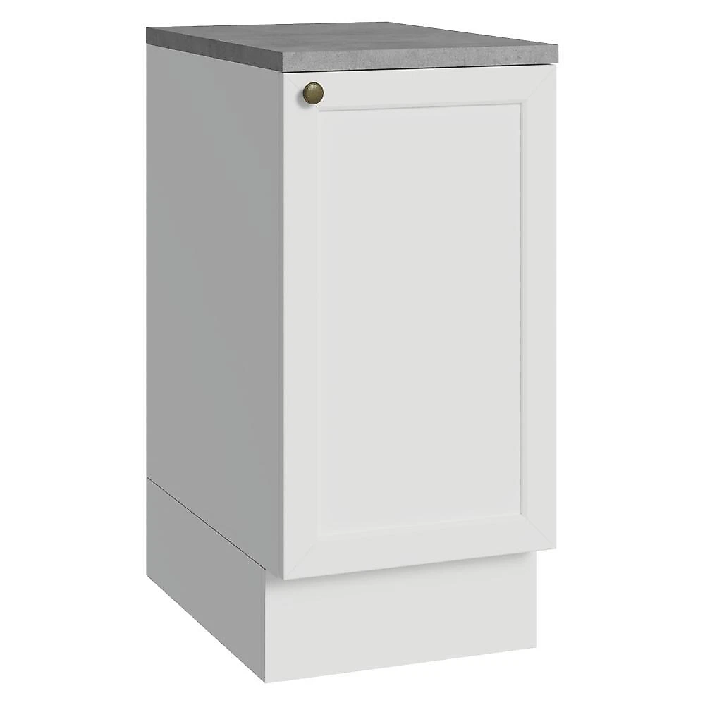 Balcão de cozinha 40 cm 1 porta branco vik madesa