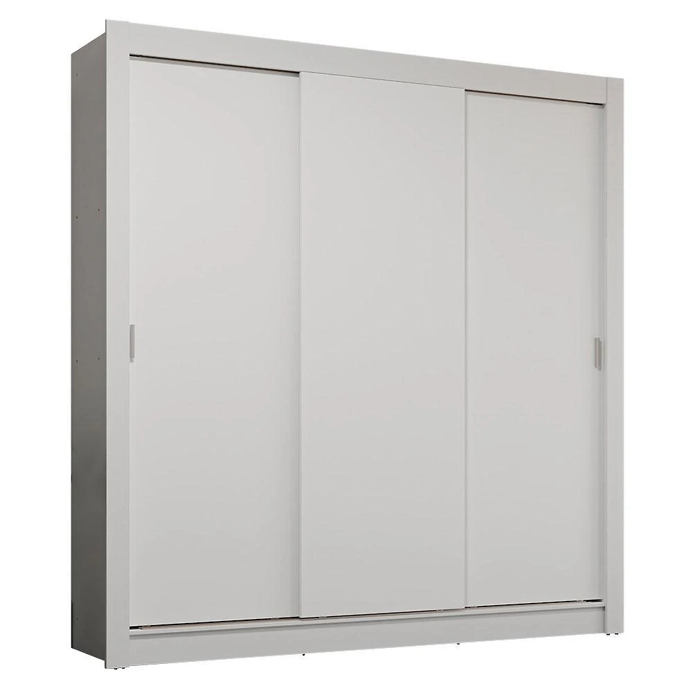 Guarda-roupa casal 3 portas de correr branco sublime plus madesa
