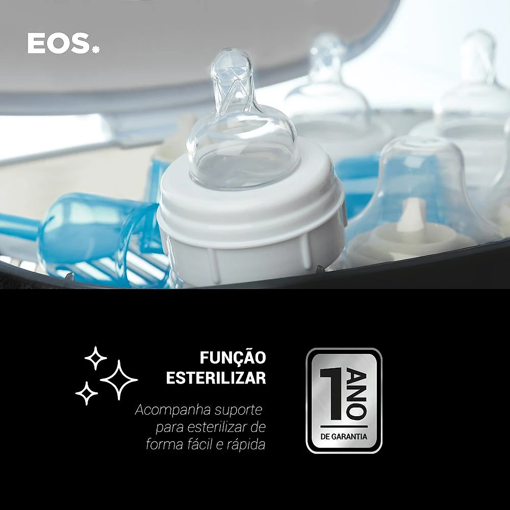 Panela de Pressão Elétrica EOS Multicooker Digital 6L Titanium EPP60DT 220V Panela de Pressão Elétrica EOS 6L Digital Inox Titanium 220V