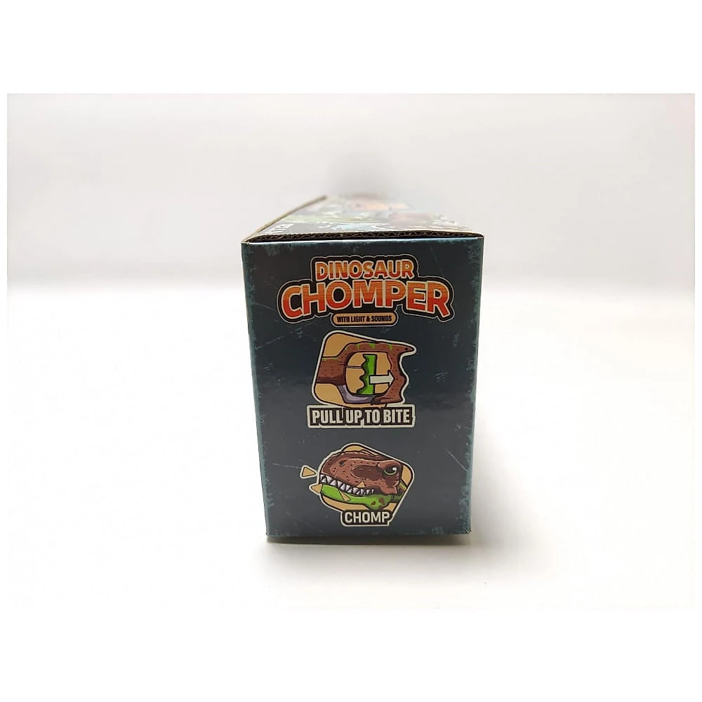 Brinquedo DINOBROS Dinossauro Chomper para Crianças com 3 Sons de Rugido e Luz Garra Agarradora de Dinossauros Jurássicos Braço Robô TRex