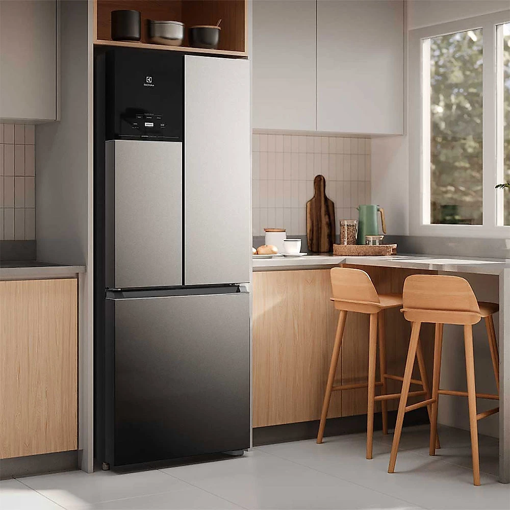 Geladeira Electrolux Frost Free Inverter 480L Efficient AutoSense 3 Portas IM7S Inox Look - 110V