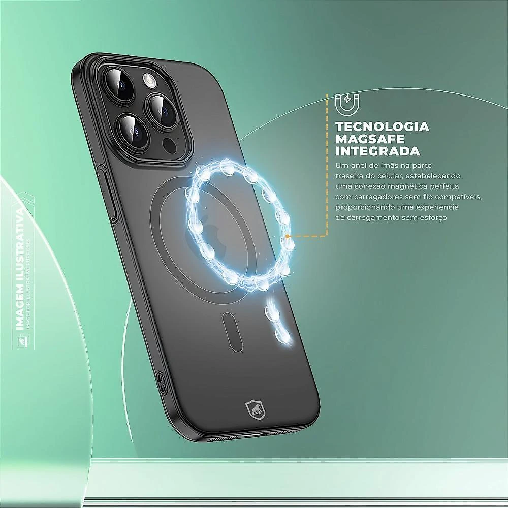 Capa para Iphone 17e Gshield Crystal Slim Magsafe Antiamarelamento Transparente 1 Unidade