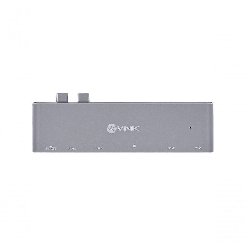 Hub USB Tipo C HC-72 7 em 2 com 2 USB 3.0 HDMI 4K Leitor SD TF Thunderbolt 3 Power Delivery 60W