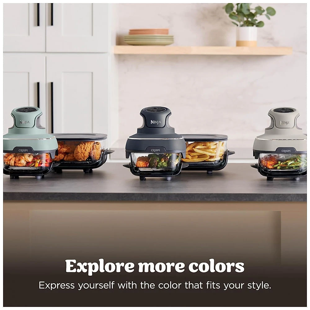Ninja Crispi Air Fryer Fritadeira, Capacidade de 3,78 litros, 6 Copos com Tampas, Cozinha sem Óleo, Cozinha, Assa, Aquece