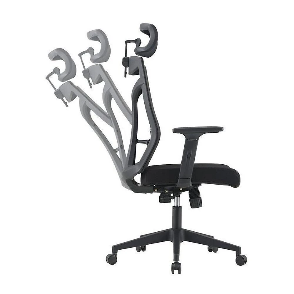 Kit 10 Cadeiras Escritório Presidente Nr17 Office Lugano Preto Preto