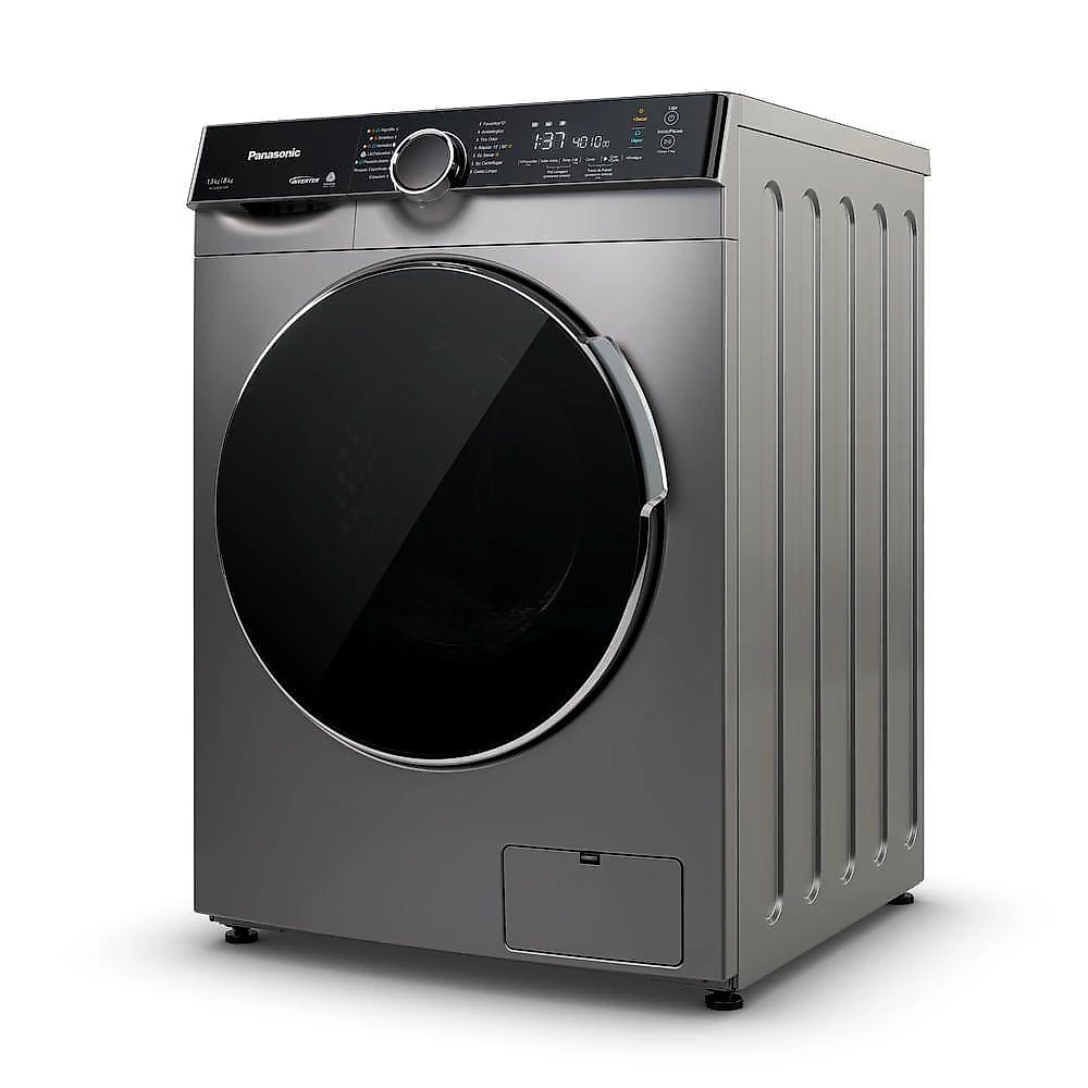 Lava e Seca Intuitive+ Panasonic 13kg/8kg Max Wash Função Vapor+ Antialérgico NA-S26MK1LBZ 110V