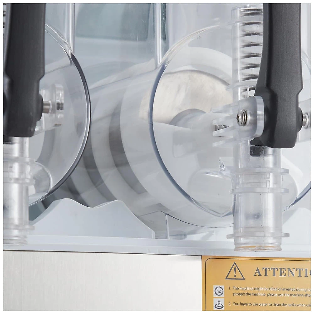 Máquina de Slush Raspadinha ActiveTrail 8L Duplo Tanque Comercial Aço Inox Auto Limpeza 240V