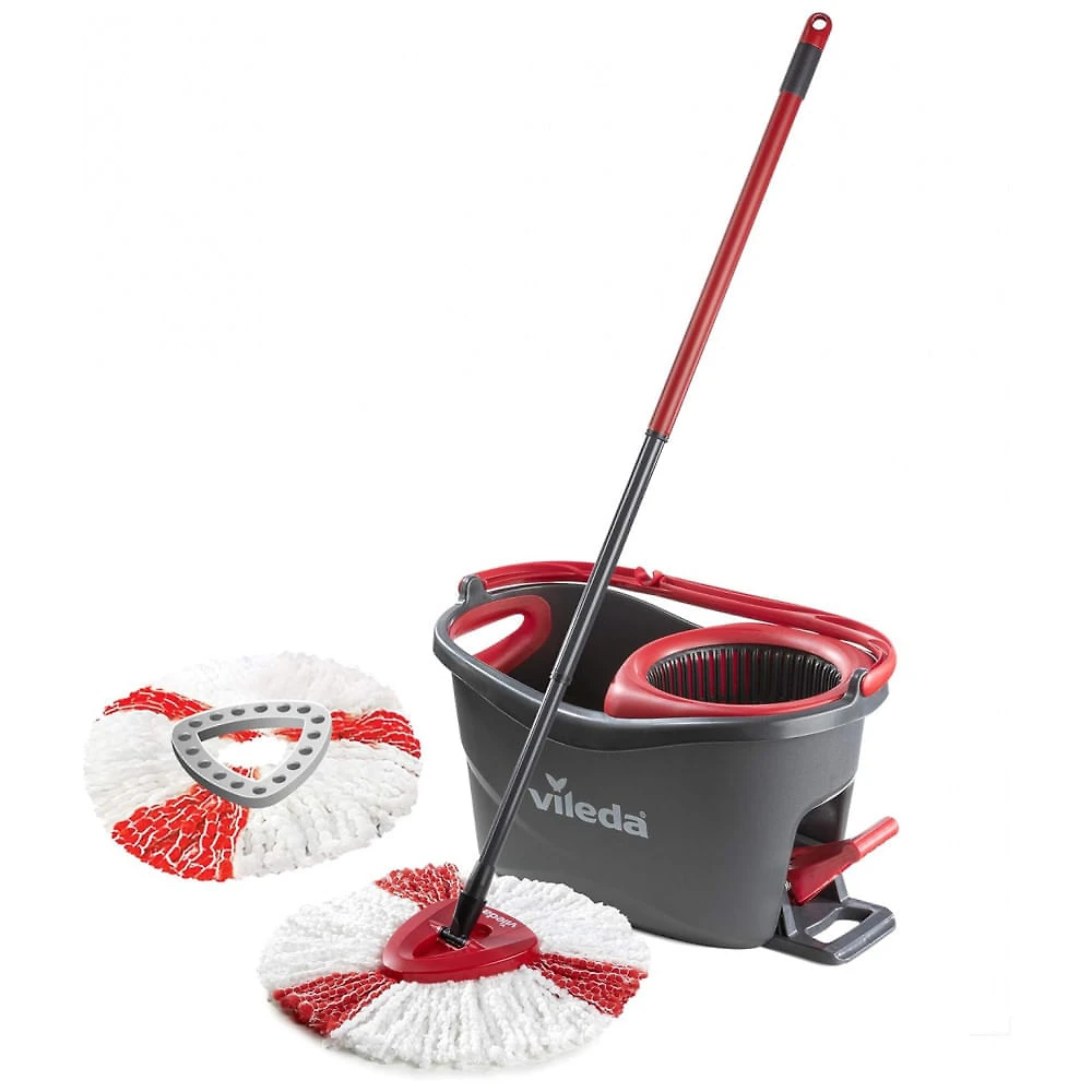 Mop Giratório com Balde e Refil Extra de Microfibra, Vileda