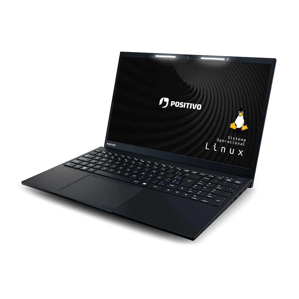 Notebook Positivo Vision R15 AMD® Ryzen 5-5500U Linux 16GB RAM 256GB SSD Full HD 15.6” Lumina Bar - Preto