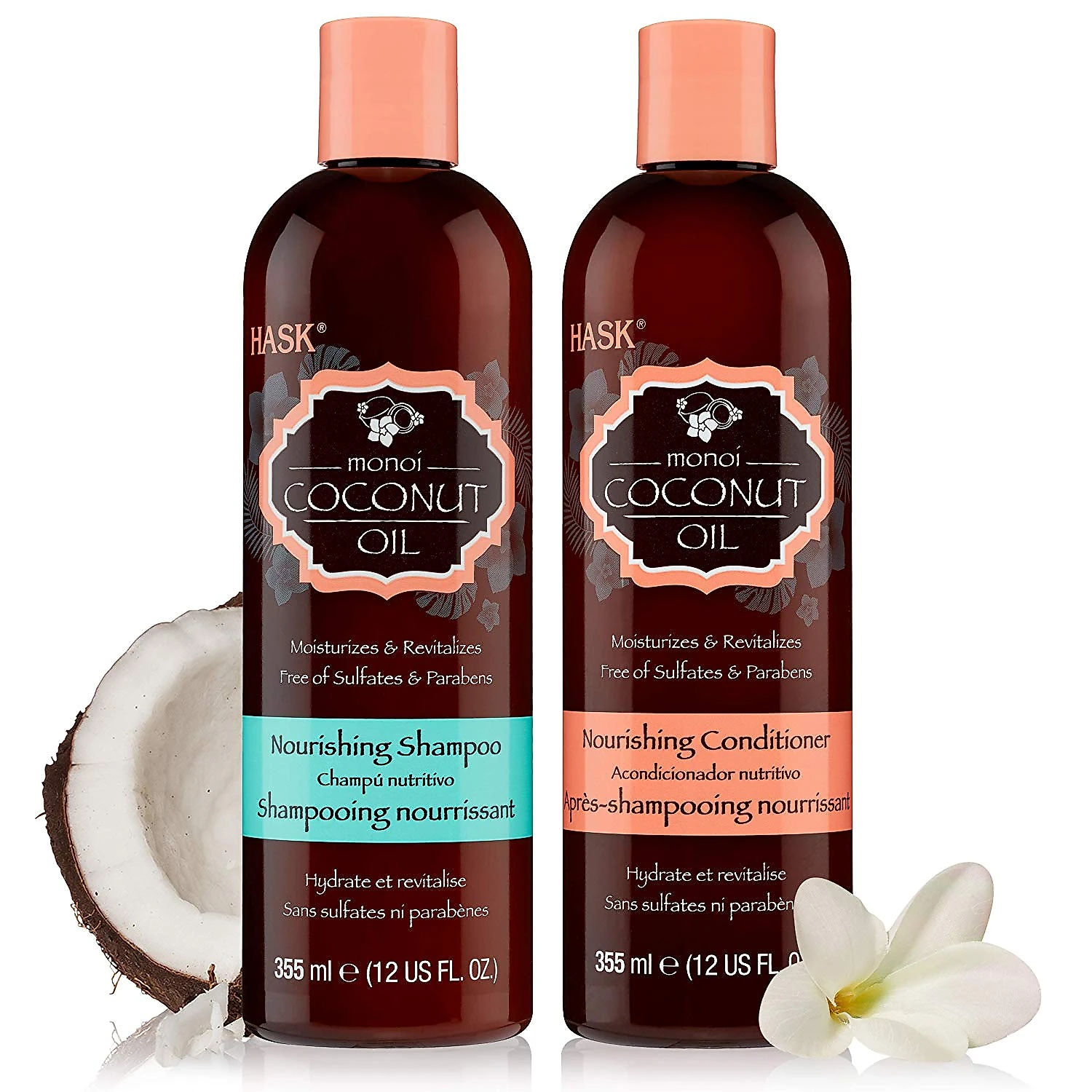 Shampoo Condicionador Flores da Gardênia do Taiti Todos os Tipos de Cabelos 355ml