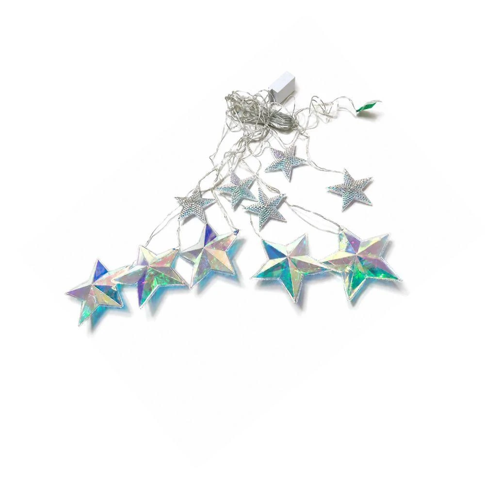 Cascata Fio de Fada com Estrelas 31312 100 Leds 2,5M Bivolt Branco