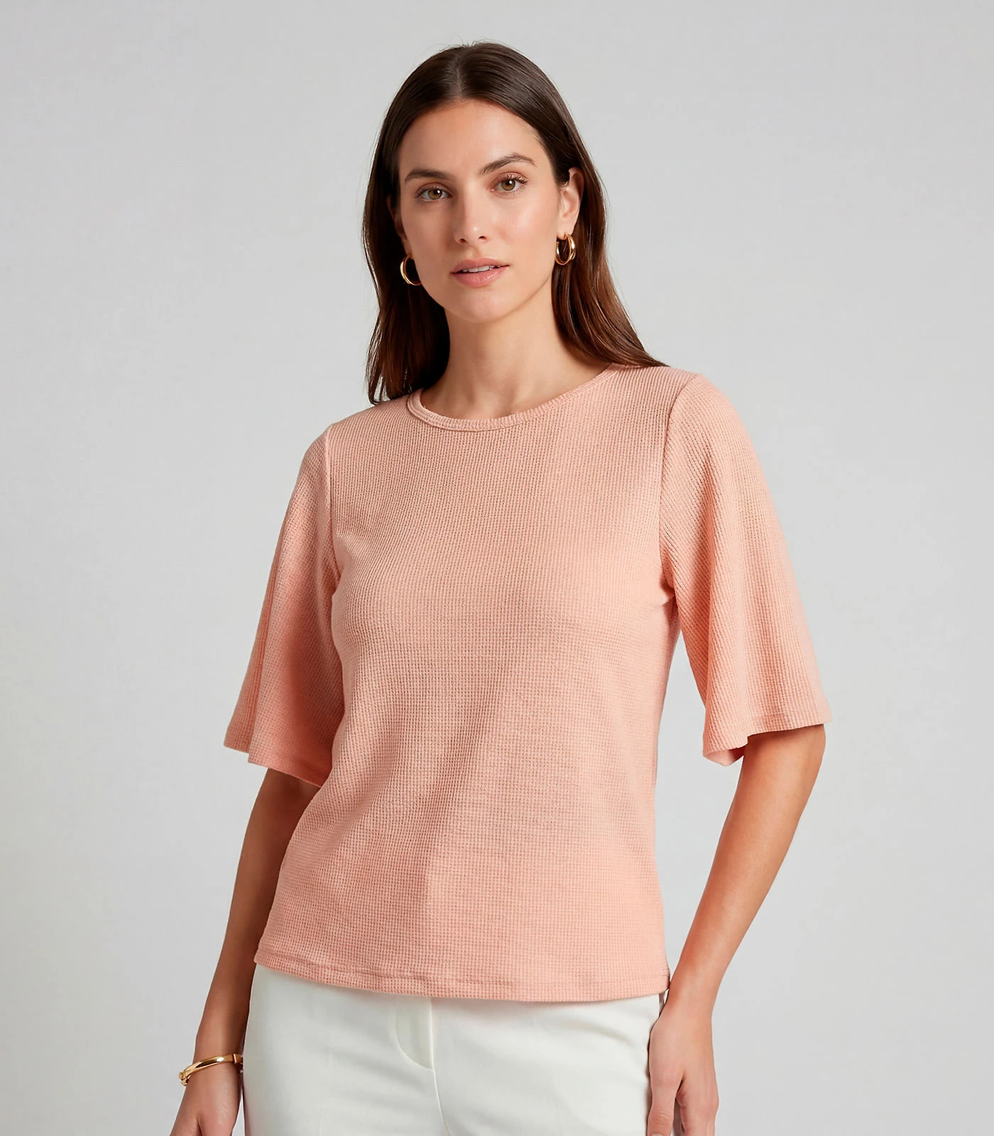 Blusa Feminina Manga Gôde Ampla Infinita Cor Rosa