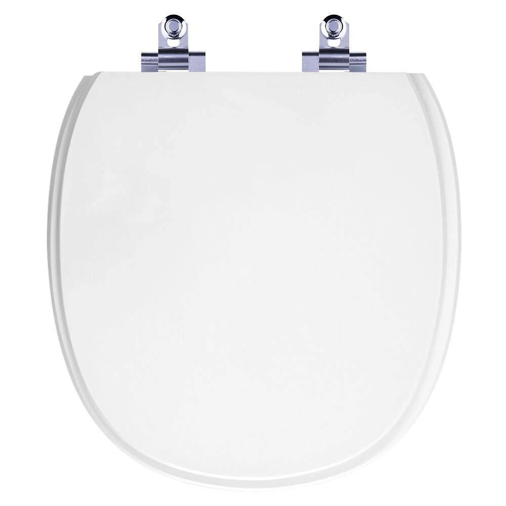 Assento Sanitário Massima Alongado Polipropileno Fechamento Suave Branco Pontto Lavabo