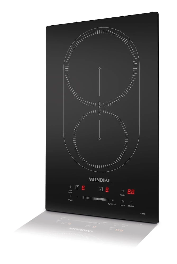 Cooktop por Indução 2 bocas Mondial Preto 3500W 220V  CTI-02