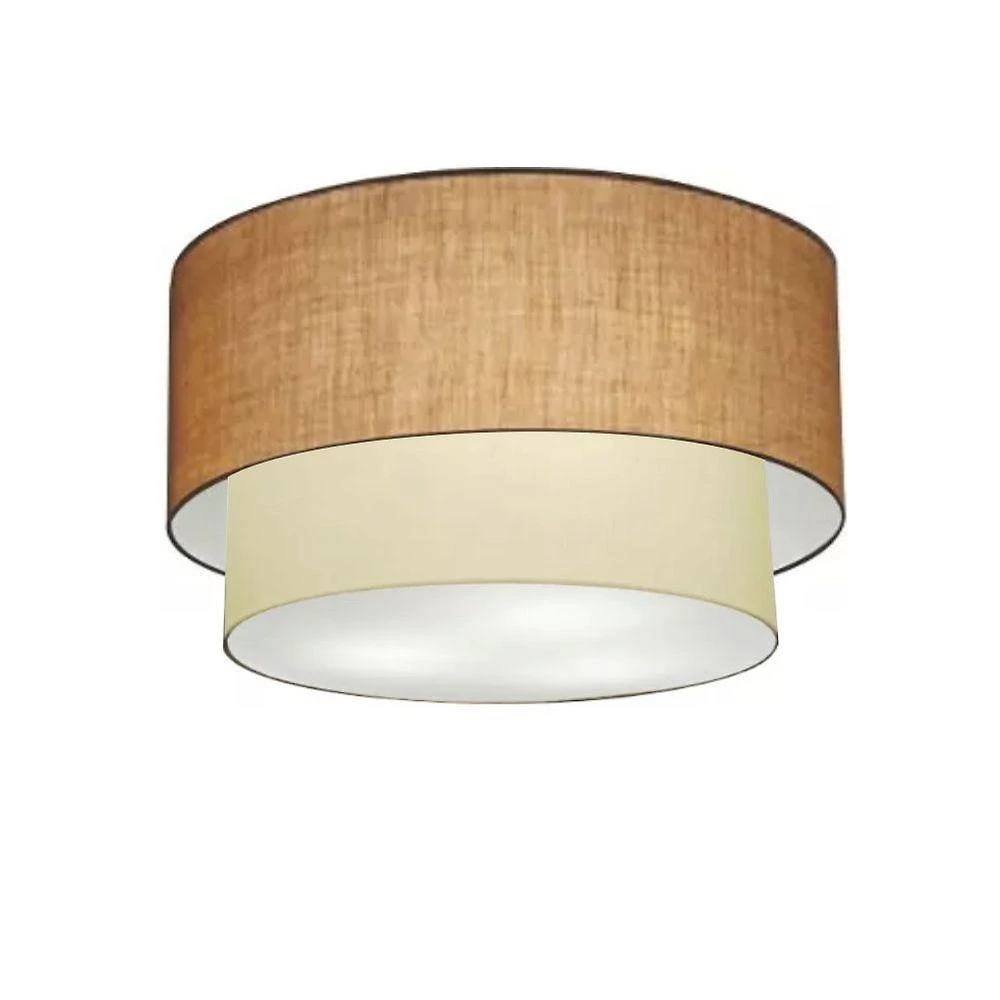 Plafon Para Banheiro Cilíndrico Sb-3045 Cúpula Cor Palha Bege