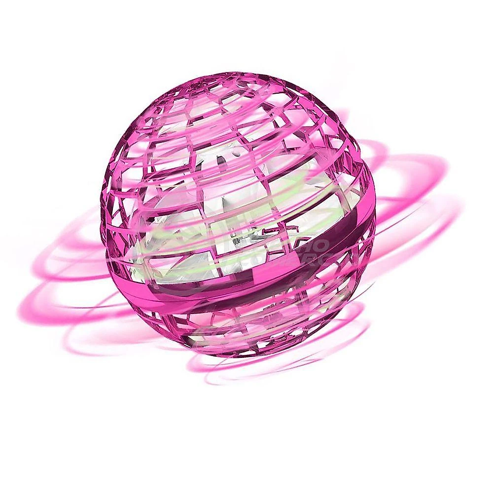 Bola Spinner Voadora Led Divertido Colorido Rgb Rosa