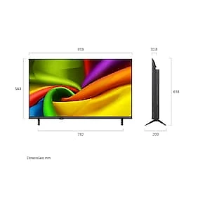Smart TV 43" 4K LG 43NU850BPSA NANO AI WebOS 26 HDR10