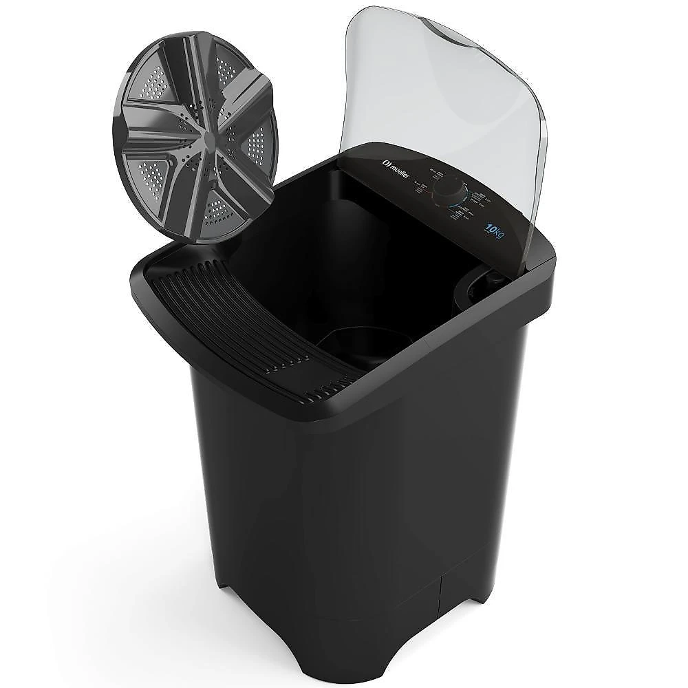 Tanquinho De Lavar Roupa Mueller 10 Kg Com Superesfregador MLT10C Preto 110V