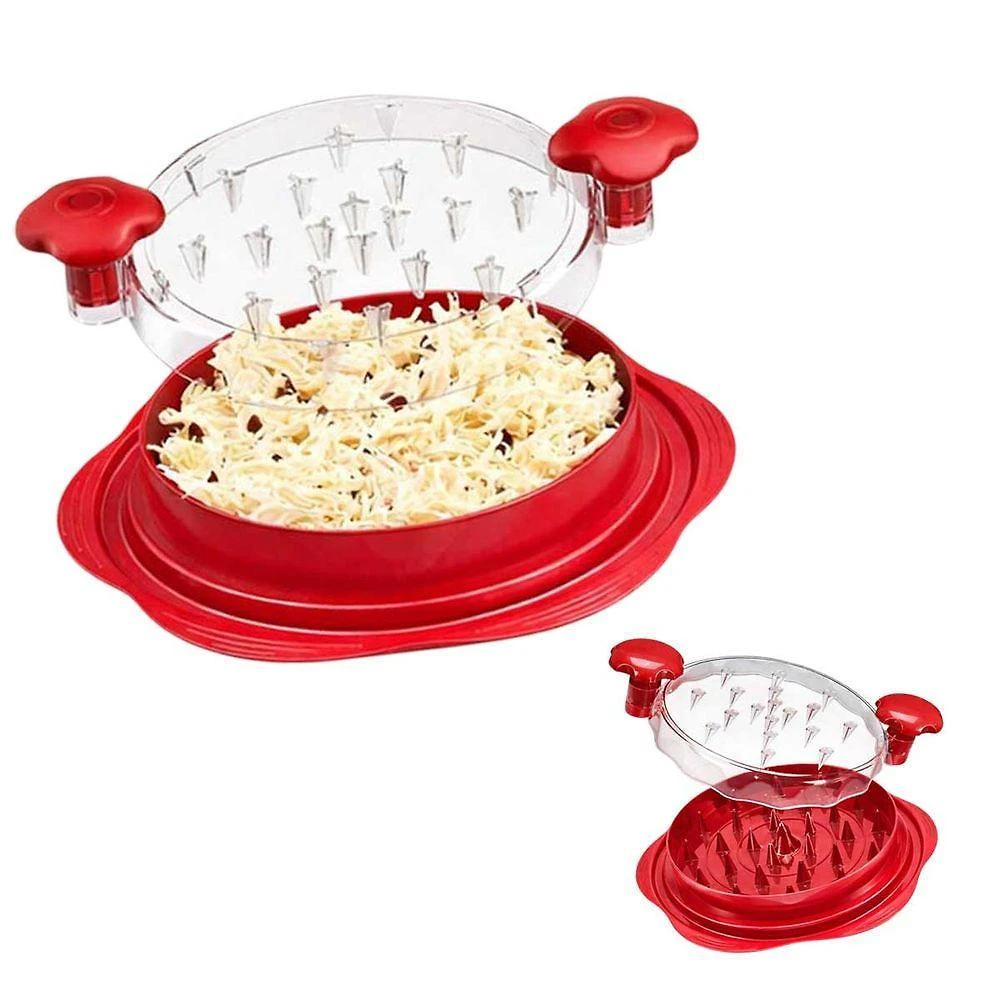 Desfiador Triturador Manual BSL3922 de Carne e Legumes ABS Antiderrapante Vermelho Braslu