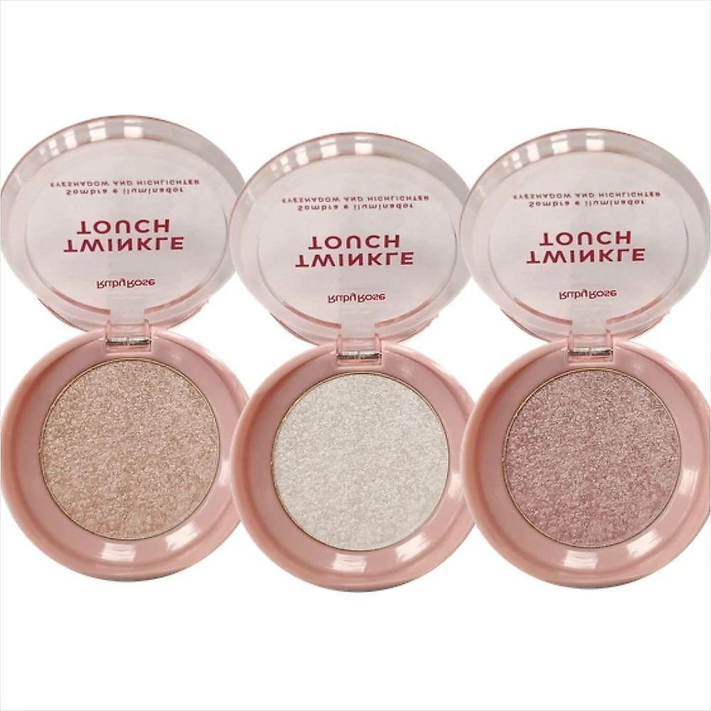 Sombra e Iluminador Twinkle Touch HBM1004 2 em 1 com Brilho Radiante Pink Luster Ruby Rose