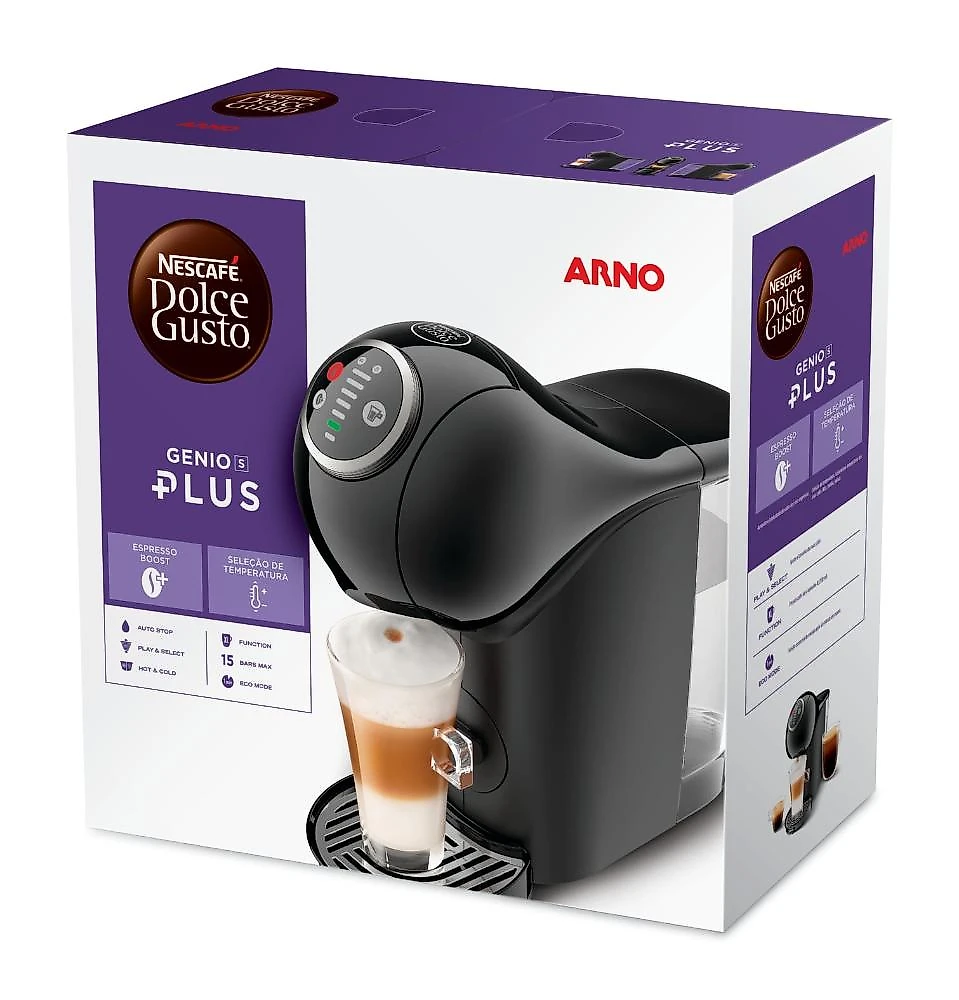 Cafeteira expresso arno dolce gusto genio s plus dgs2 - preta 110