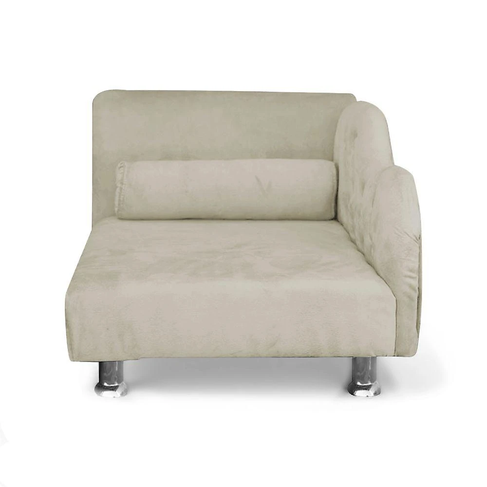 Caminha Divã Mini Poltrona Loja Sheep para Pet Pequeno Veludo Bege 62cm 1 Unidade