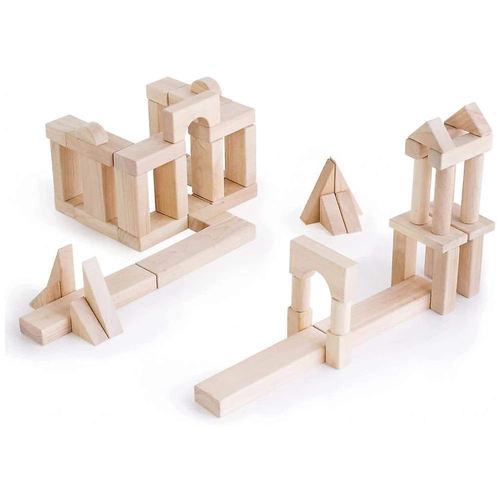 Blocos Unitários Guidecraft Set E Natural Madeira Durável 218 Peças Aprendizagem Inicial STEM G2151