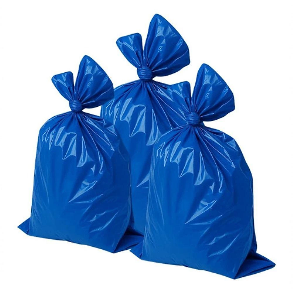Saco de Lixo 100L Reforçado Azul para Resíduos Médios Pacote 100 Unidades Higipack