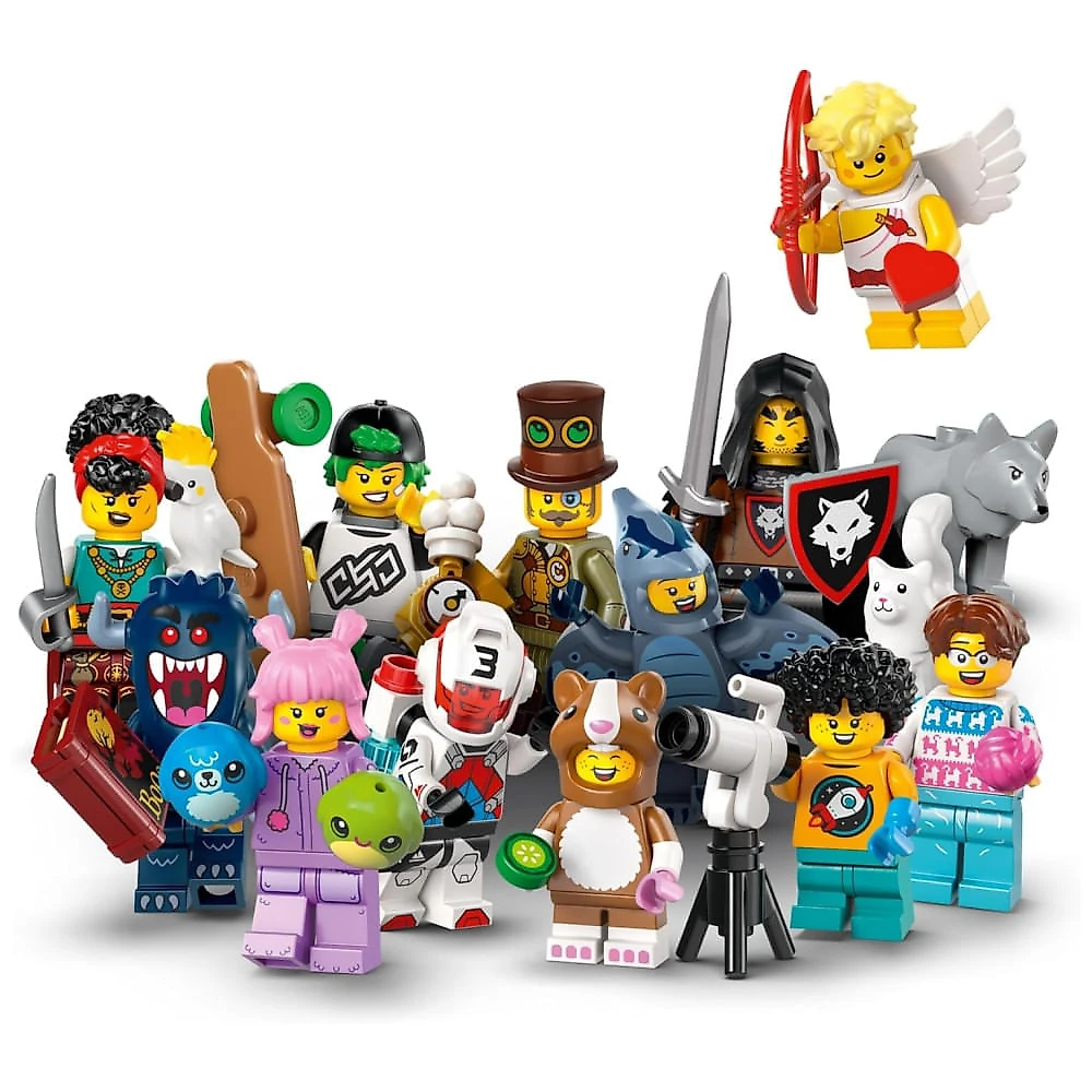 Blind Box,Caixa Surpresa,Conjunto de 6 Miniaturas LEGO Série 27: Coleção de Personagens Sortidos - Ideal para Presentear Crianças - 12 Opções.