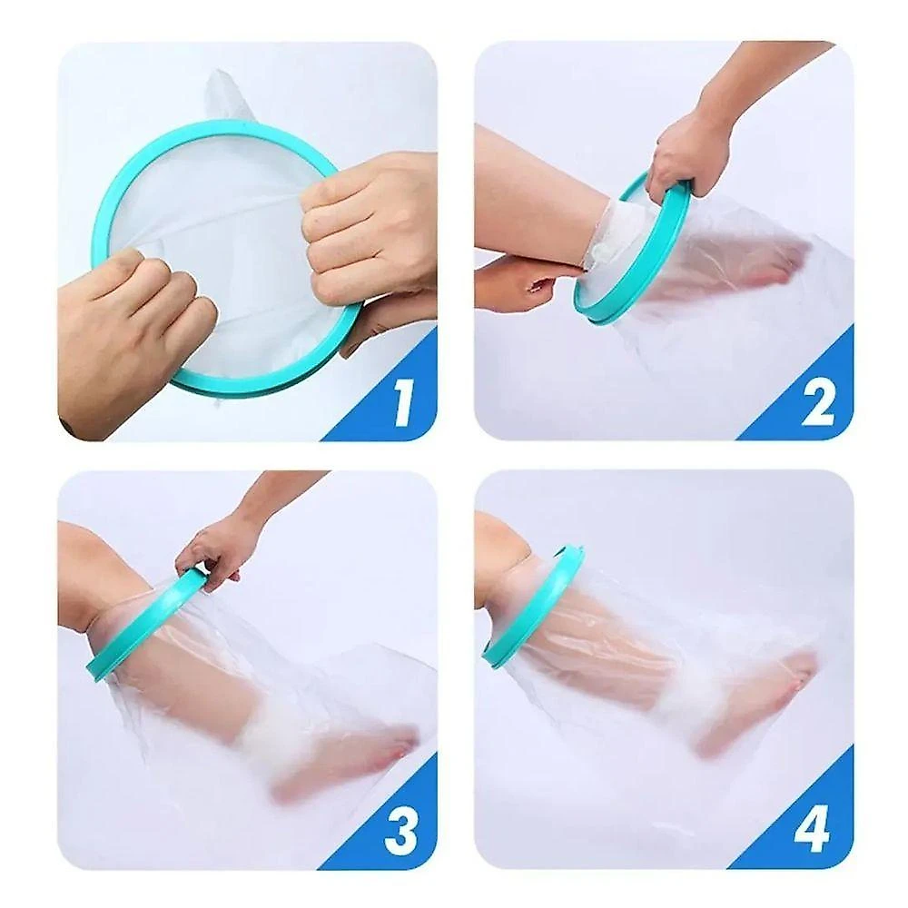 Capa Protetora para Gesso e Curativos AB Mídia BSL3927 Impermeável Uso Universal Transparente 18CM webcontinental-7890012182701