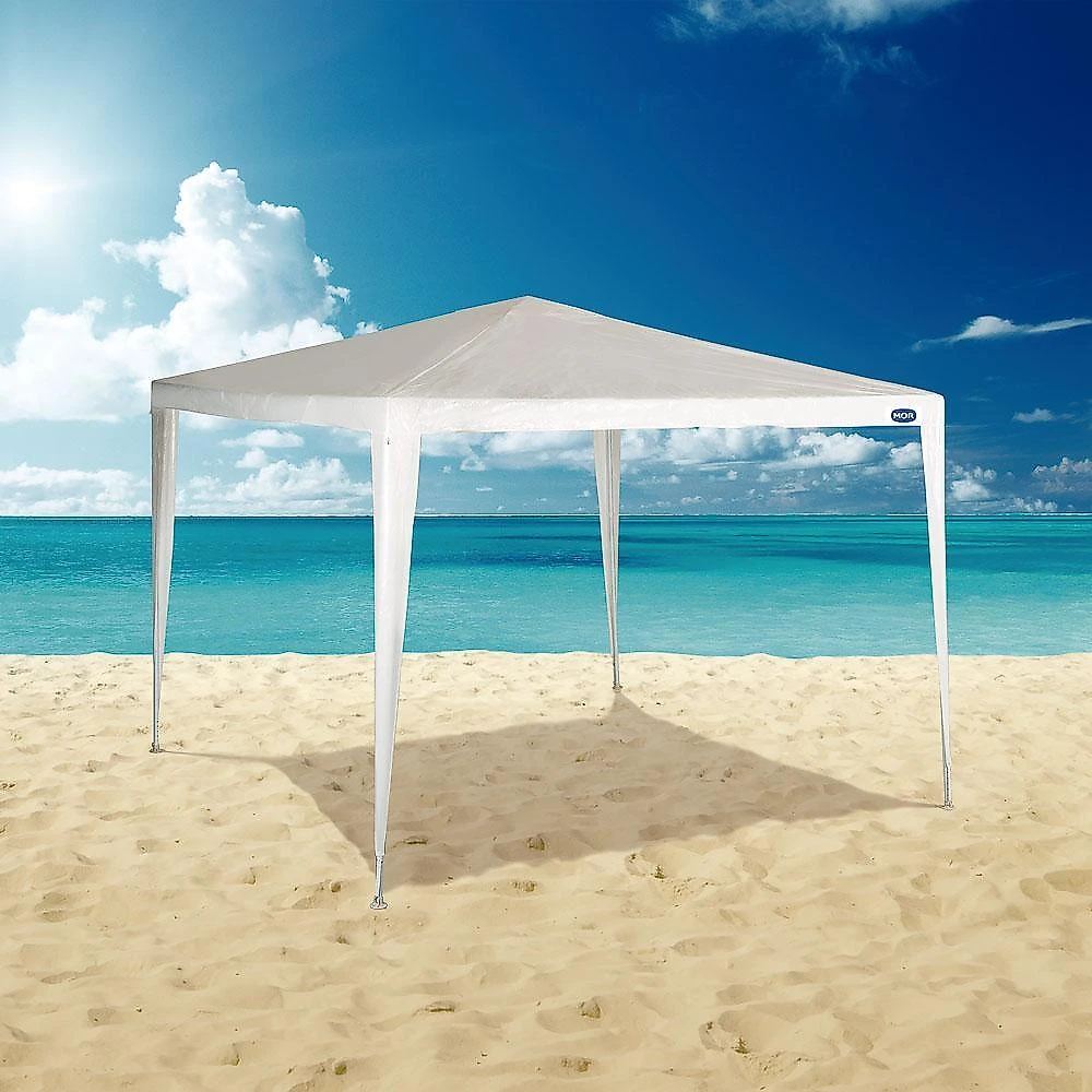 Tenda praia gazebo 3x3m rafia com bolsa de transporte mor azul