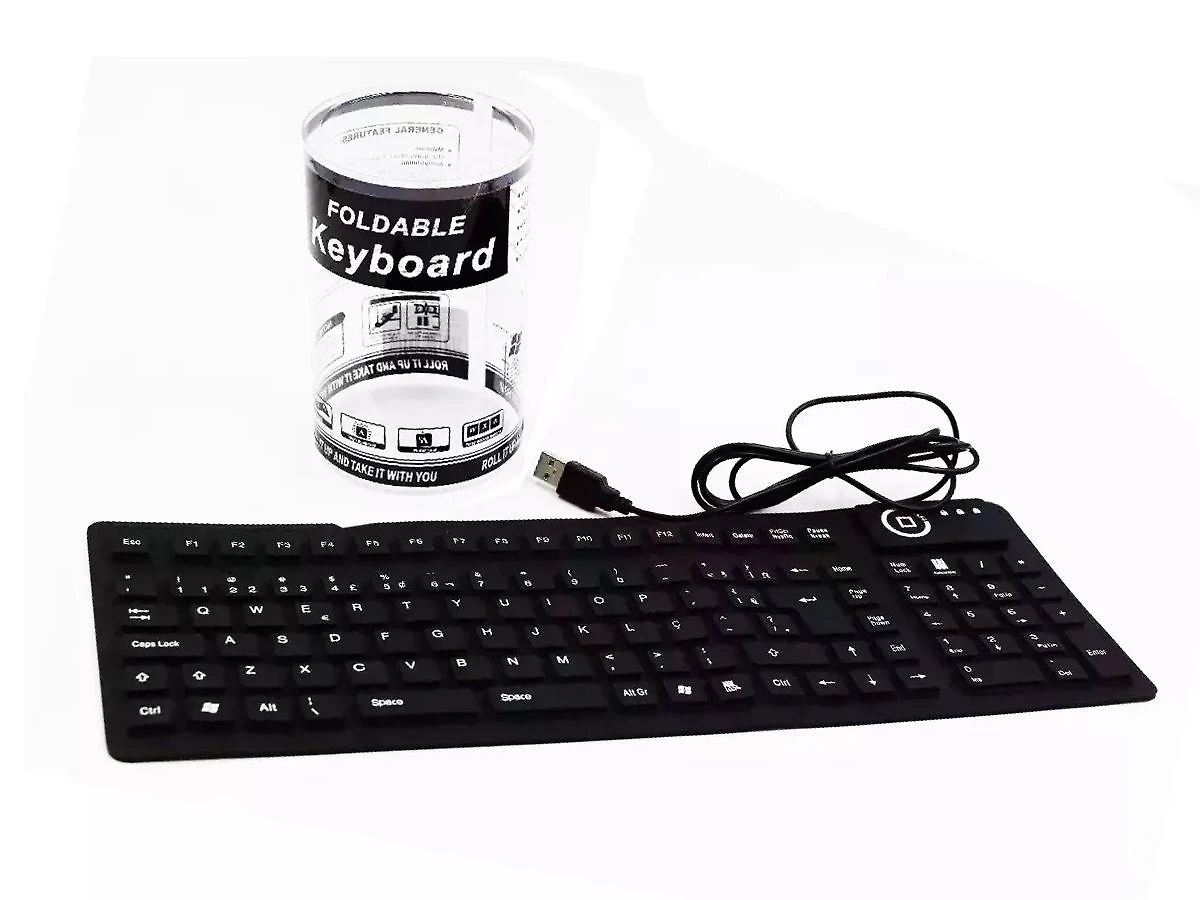 Miniatura Teclado Emborrachado Silicone Borracha Usb Xz-105 Homologação: 67131703257