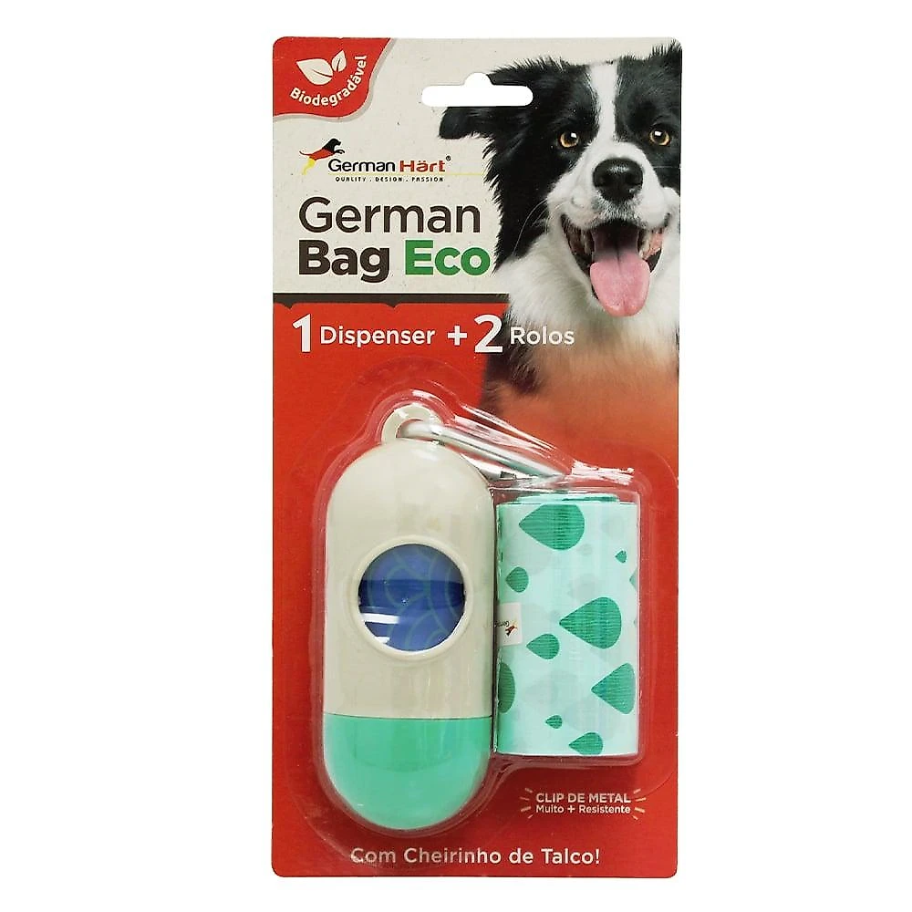 Kit Saquinhos Higienicos Cata-Caca com Dispenser GermanHart Eco Waves - Tam. Único