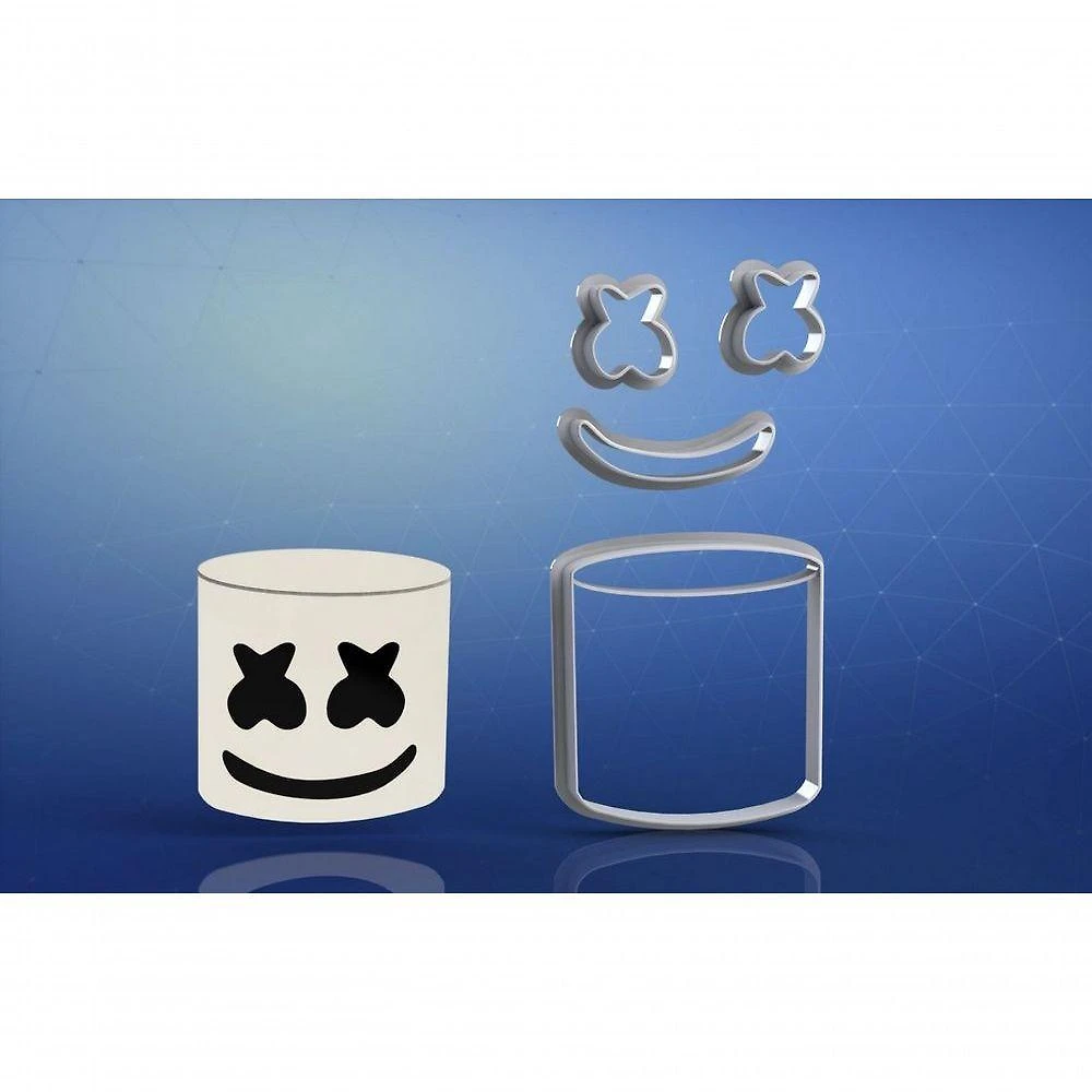 Cortador Marshmello Modular Plástico PLA 6CM Cor Sortida HB Formas e Cortadores