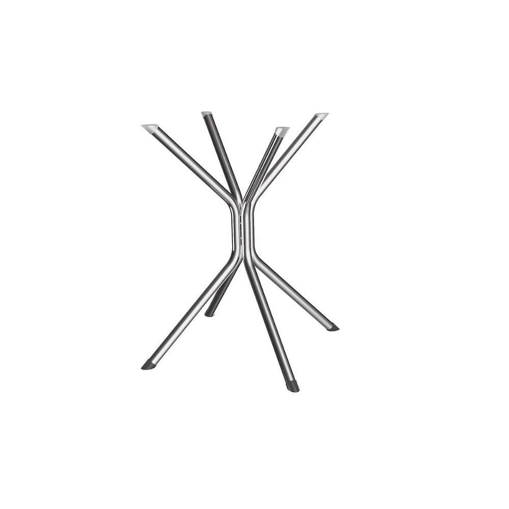 Base Mesa De Jantar Creta M088 Aço S- Tampo Cromada - Kappesberg