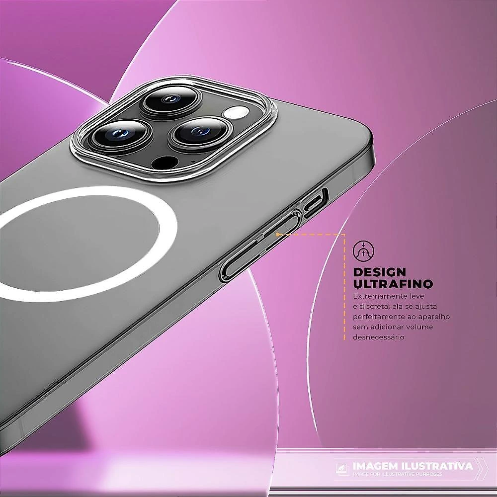 Capa para Celular Gshield Compatível com Iphone 17 Pro Max Proteção Contra Impactos Crystal Slim