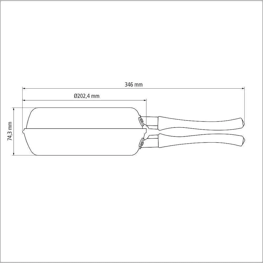 Omeleteira Antiaderente 20 Cm Loreto Starflon T1 Tramontina