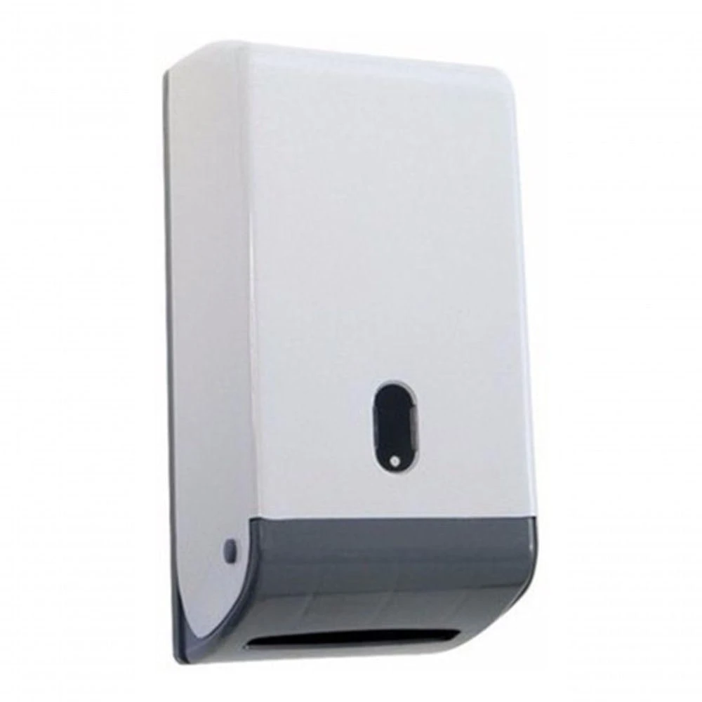Suporte Kai-kai Absn12 para Papel Higiênico Intercalado em Plástico ABS Branco, Cinza Higipack