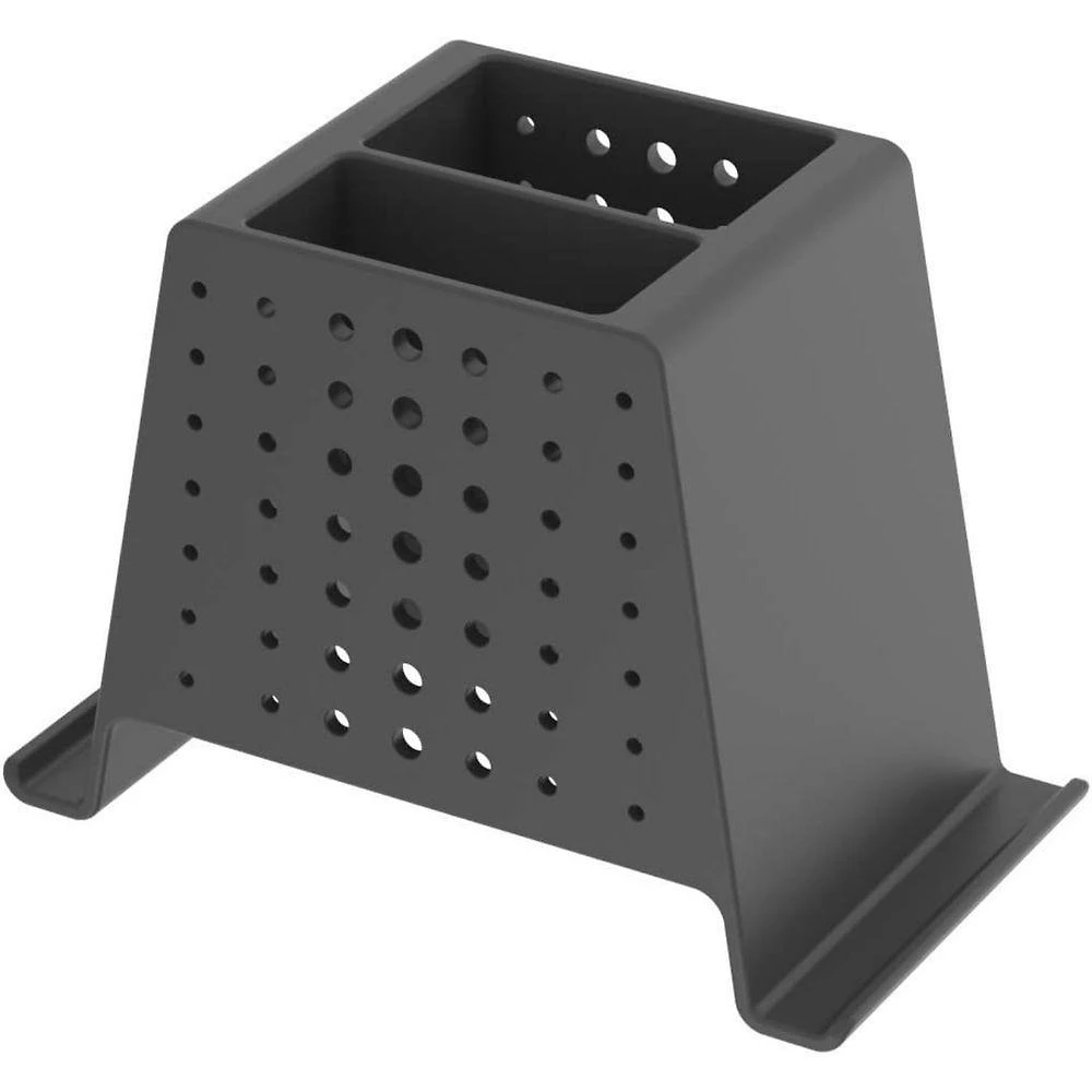 Organizador de Mesa Waleu Prime - Maxcril com Suporte para Smartphone e Compartimentos Preto